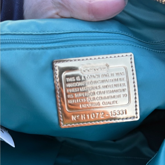 Coach Poppy Op Art Glam Shoulder Bag in Brown and Tan - Picture 7 of 7